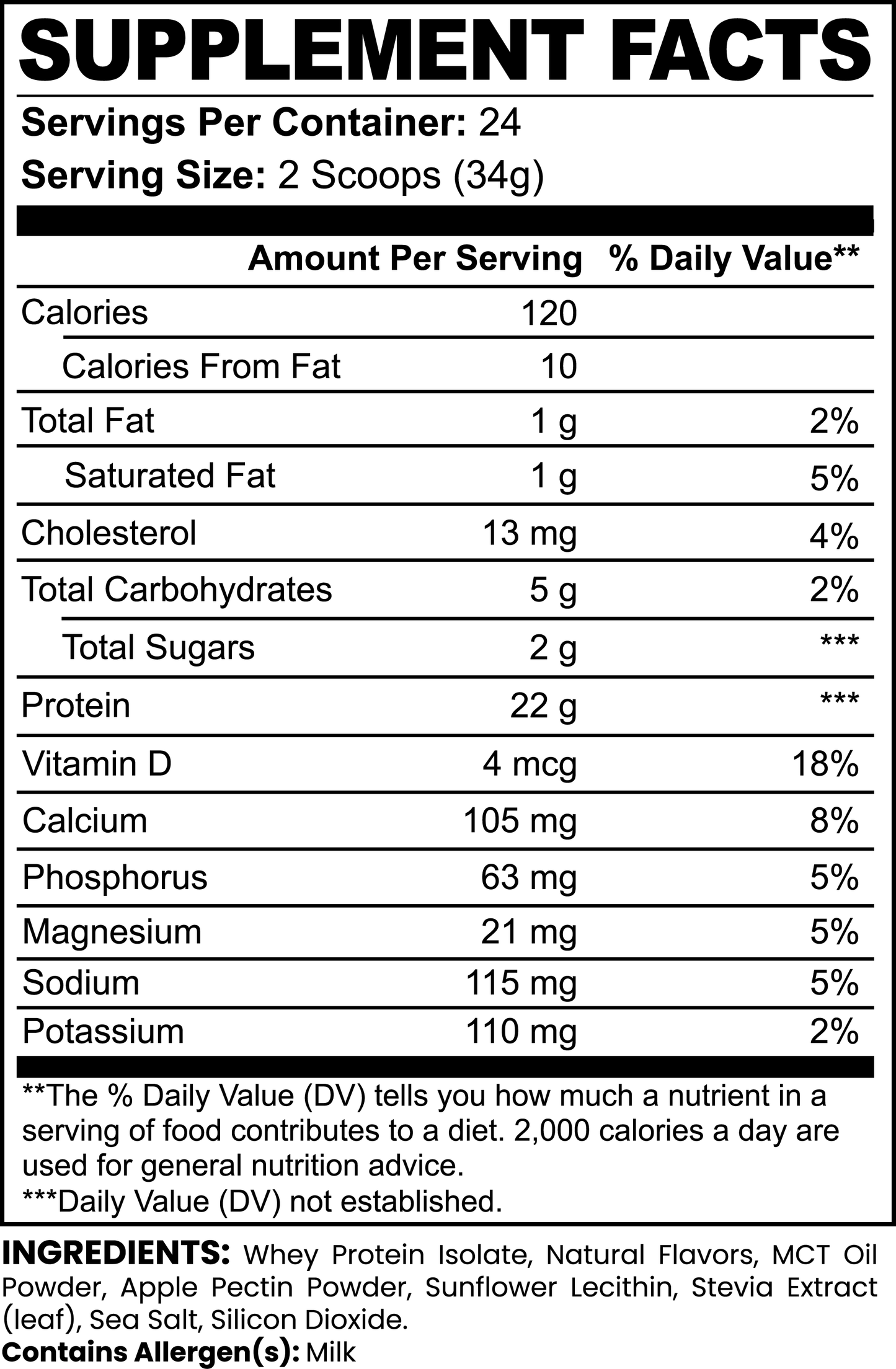 SUPER SAPWOOD Whey Protein Isolate (Vanilla)