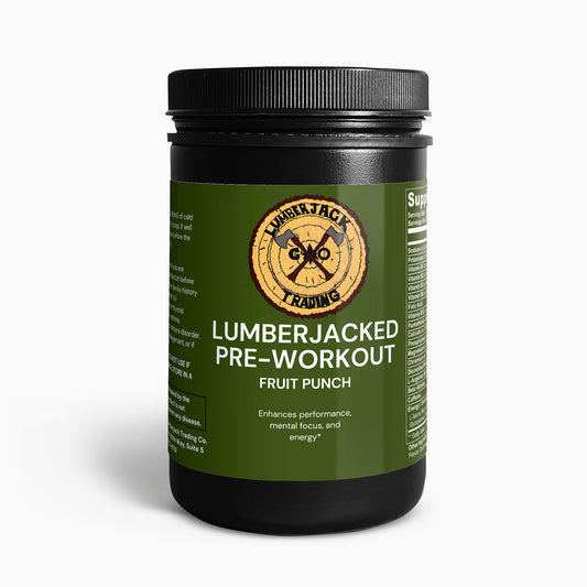 LUMBERJACKED Pre-Workout Powder (Fruit Punch)