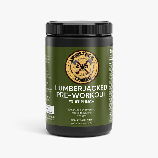LUMBERJACKED Pre-Workout Powder (Fruit Punch)
