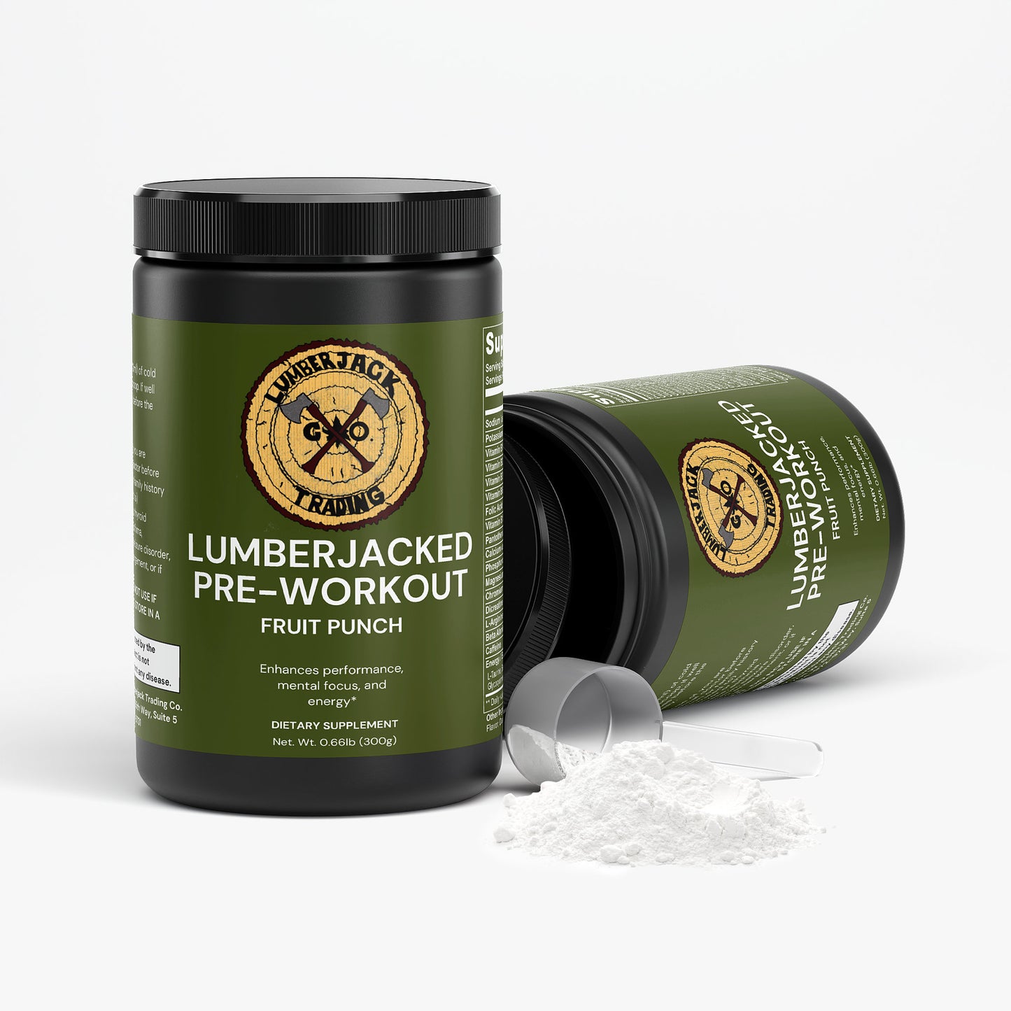 LUMBERJACKED Pre-Workout Powder (Fruit Punch)
