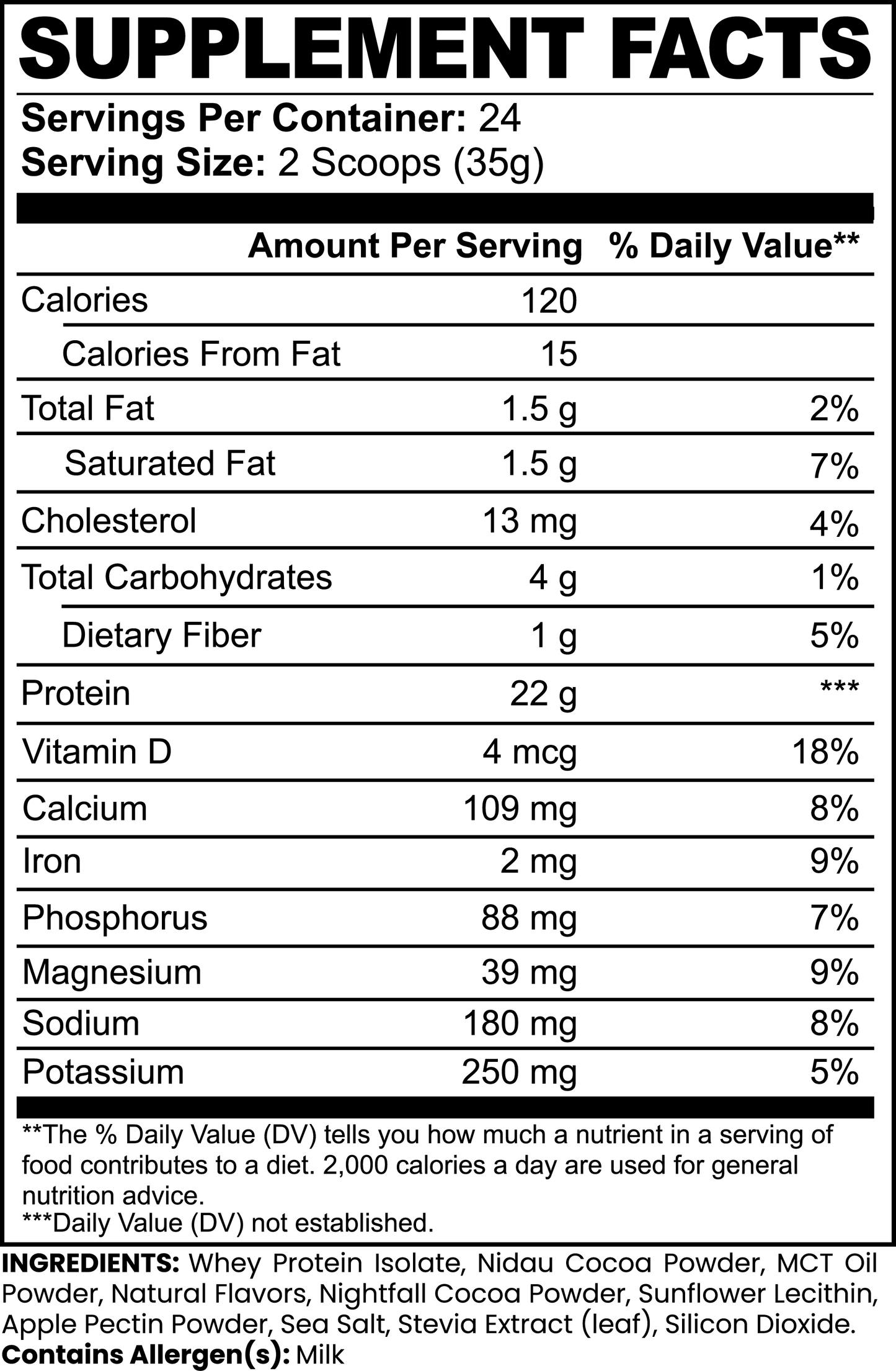 BIG BARK Whey Protein Isolate (Chocolate)